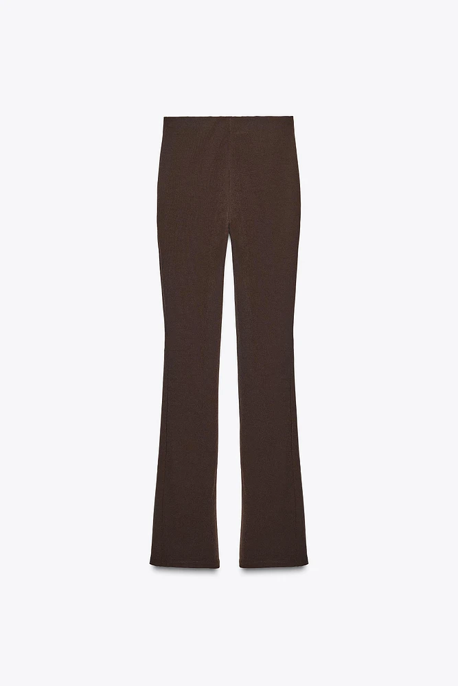 ZIPPERED STRETCH LEGGINGS