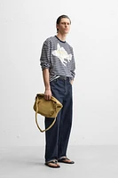 STRIPED PATCH T-SHIRT