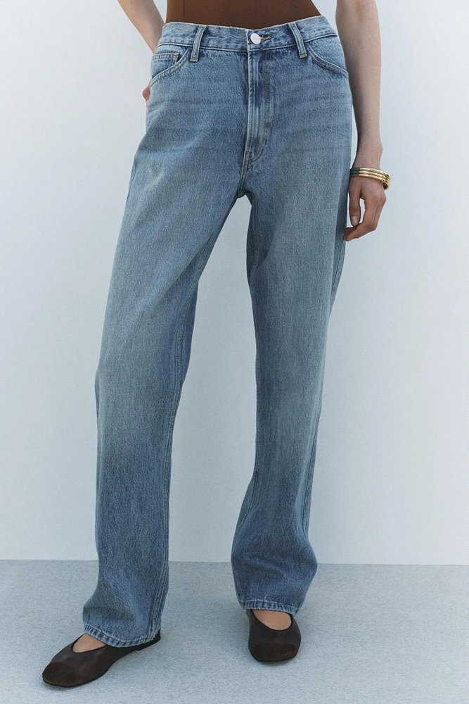 STRAIGHT CUT HIGH WAIST JEANS ZW COLLECTION