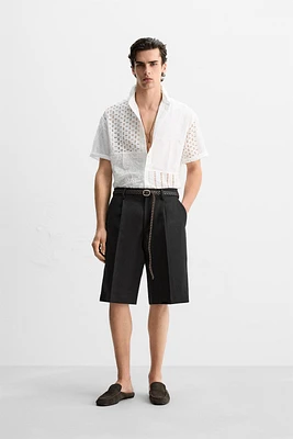 CHEMISE PATCHWORK BRODERIE AJOURÉE
