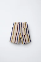SHORT EN CROCHET À RAYURES
