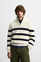 BASIC QUARTER-ZIP SWEATER