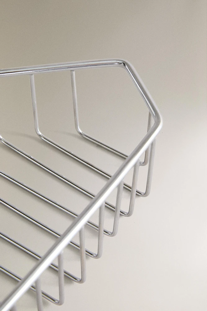 SILVER CORNER SHOWER SHELF