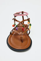CHARM STRAP SANDALS