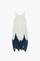 KNOTTED TIE-DYE DRESS X FANGLU LIN