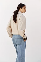 ELASTIC HEM CROPPED JACKET