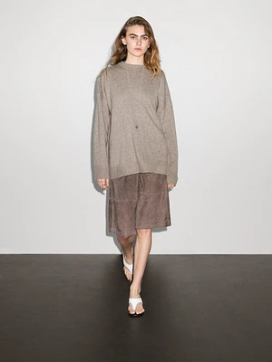Pull oversize en maille 100 % cachemire