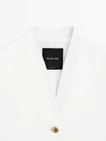 Blazer fluide boutons dorés - STUDIO