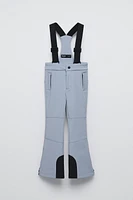 WINDPROOF AND WATER RESISTANT RECCO® SYSTEM SUSPENDER PANTS SKI COLLECTION