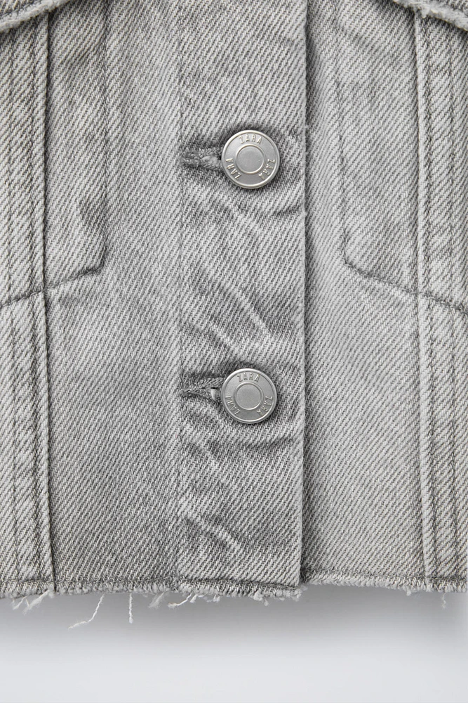 VESTE EN DENIM CROPPED