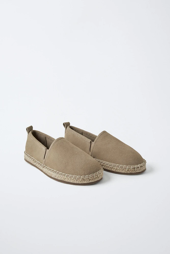 ESPADRILLES EN CUIR