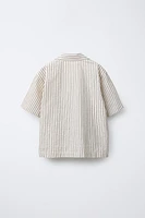 TEXTURED STRIPED SHIRT