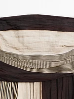 Strapless dress with gathered detail