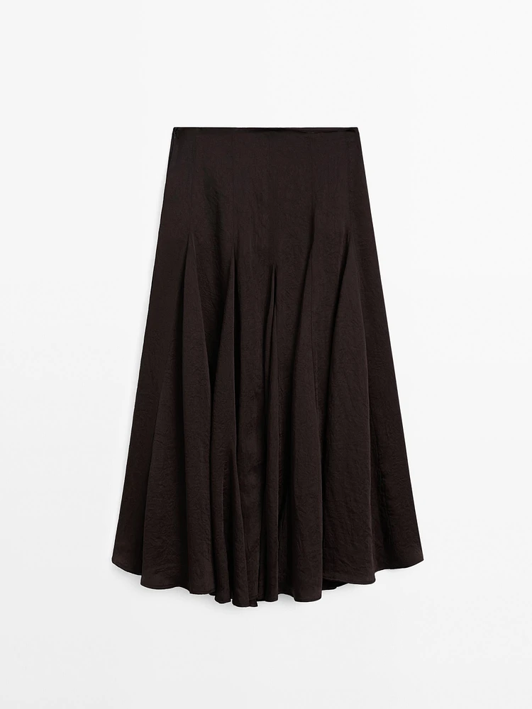 Skirt with flounce detail - Studio