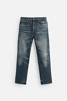 STRAIGHT ANKLE FIT JEANS