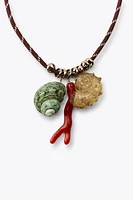 PACK OF 2 SHELL CHARM NECKLACES