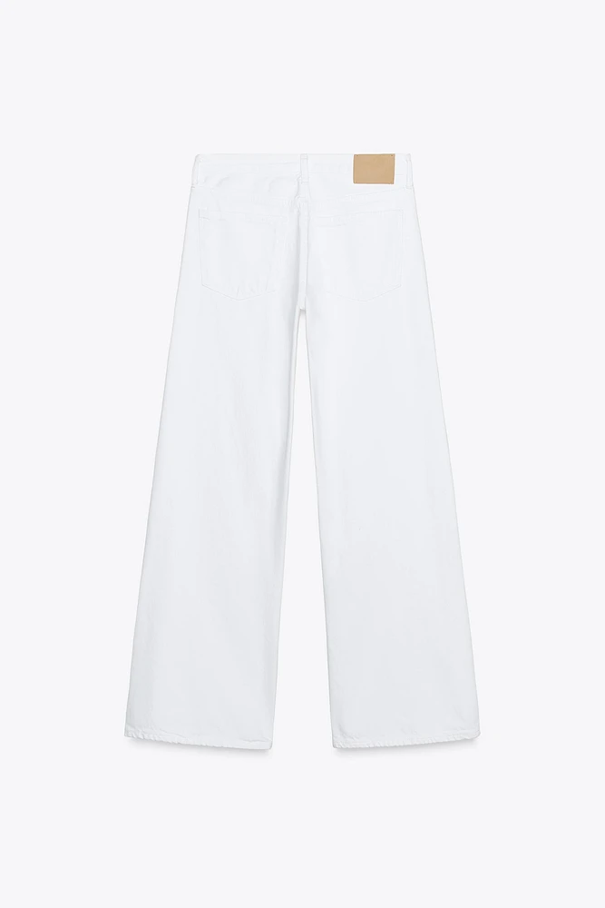 ZW COLLECTION WIDE LEG LOW-RISE JEANS