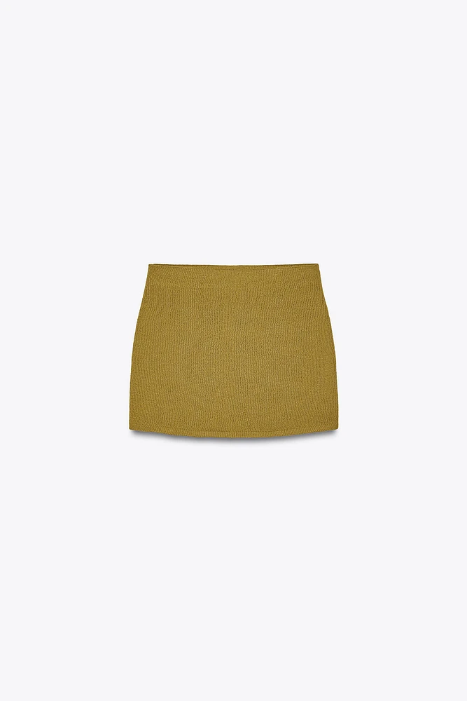 BASIC KNIT MINI SKIRT