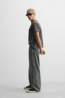 BAGGY FIT JEANS WITH SEAMS
