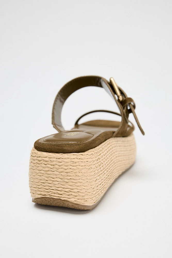STRAPPY PLATFORM SANDALS