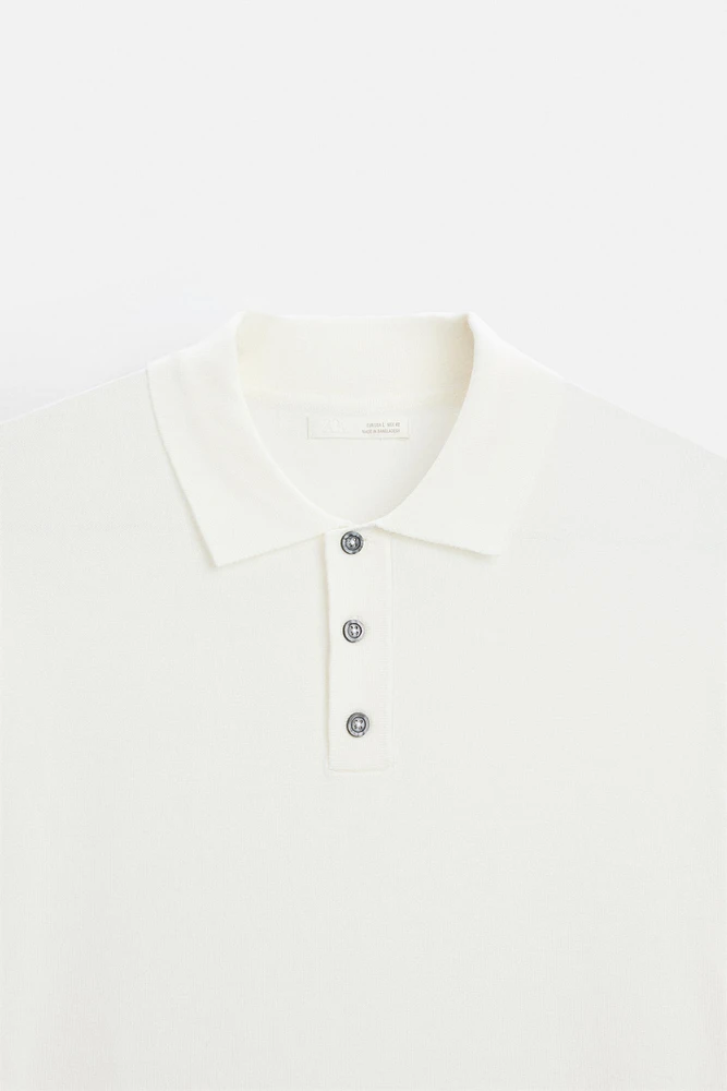 POLO EN MAILLE MÉLANGE VISCOSE