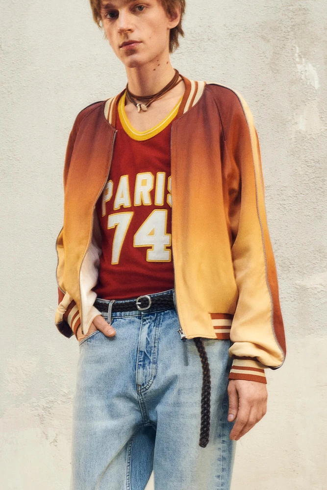 BLOUSON BOMBER IMPRIMÉ DÉGRADÉ ÉDITION LIMITÉE