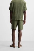 RELAXED FIT JACQUARD SHORTS