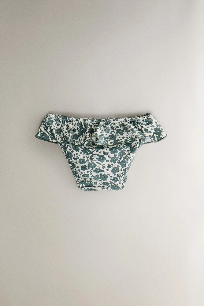 BAS MAILLOT DE BAIN PLAGE ENFANT FLEURS TROPICALES