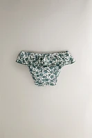 CHILDREN’S TROPICAL FLORAL BEACH BIKINI BOTTOMS