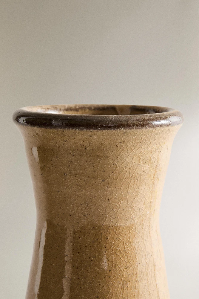 VASE TERRE CUITE CYLINDRIQUE
