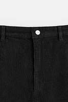 PANTALON COUPE CAROTTE EN DRAP