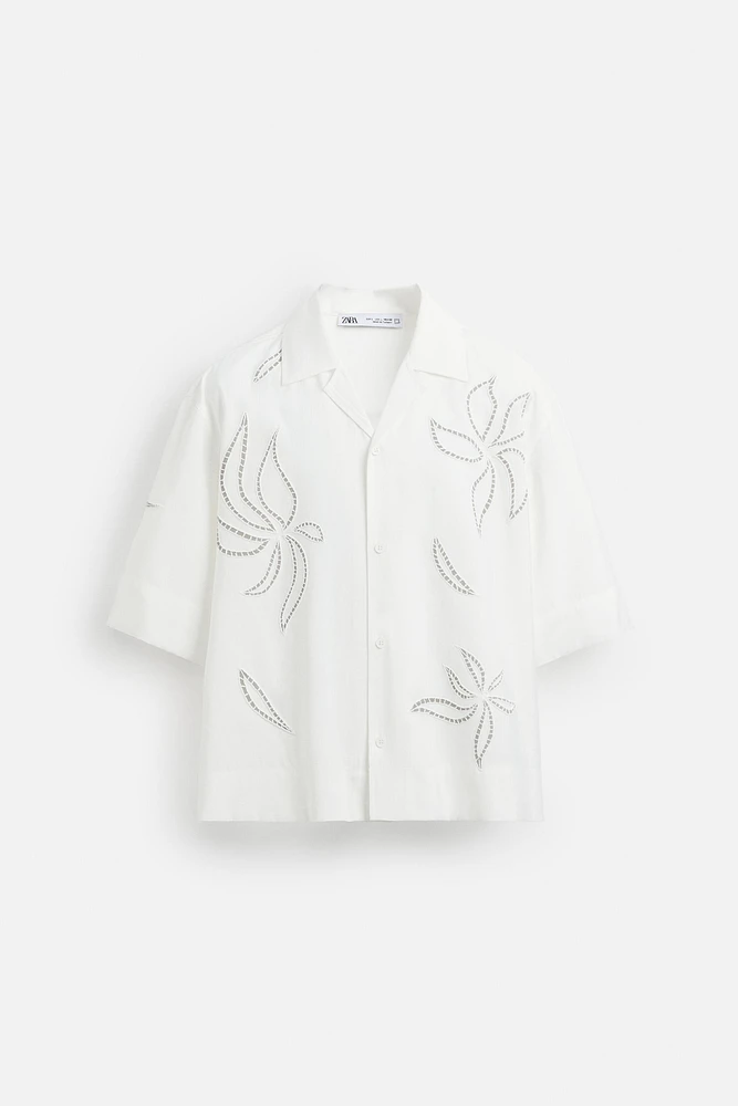 LACE EMBROIDERED SHIRT