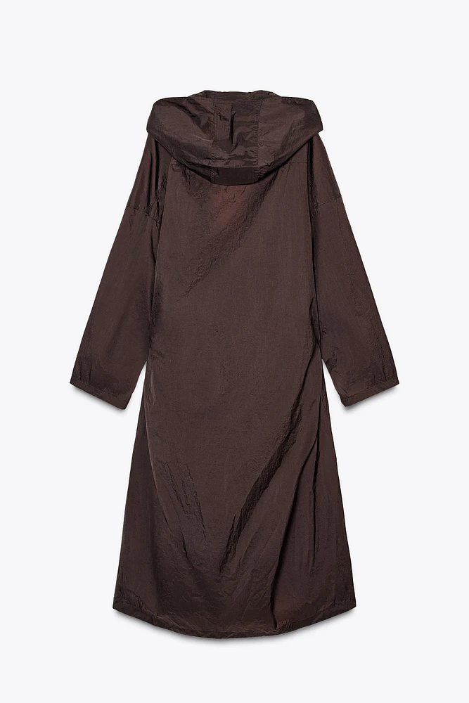 WATER REPELLENT PARACHUTE LONG JACKET