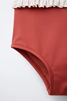 2-6 ANS/ MAILLOT DE BAIN ÉLASTIQUES LACETS