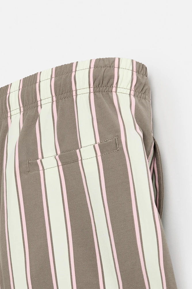STRIPED MID-LENGTH SWIMSUIT