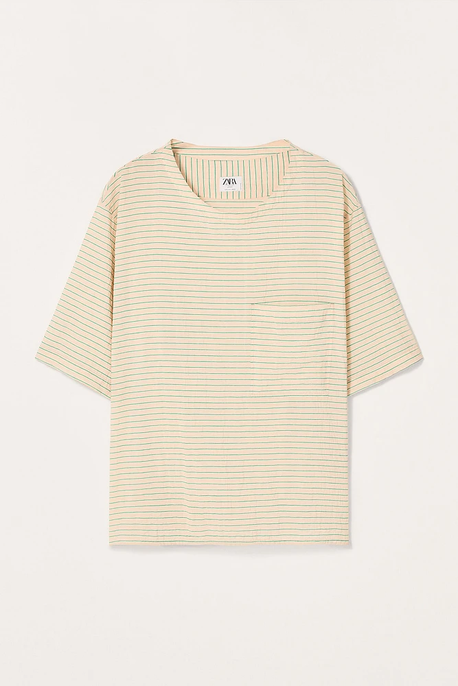 LIMITED EDITION FLOWY STRIPED T-SHIRT