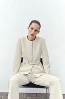 WIDE BELT BLAZER