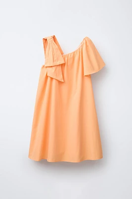 BOW ASYMMETRIC DRESS