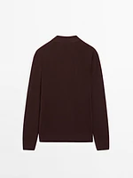 Cardigan texturé 100 % coton