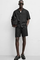 SHORT EN JACQUARD GÉOMÉTRIQUE
