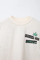 PALM TREE SURF PRINT T-SHIRT