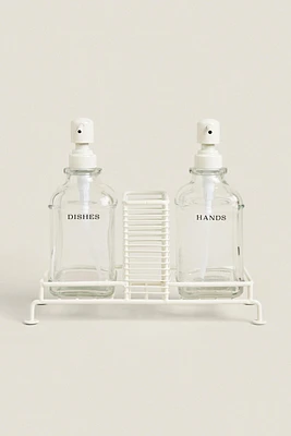 DOUBLE KITCHEN DISPENSER WITH STAND