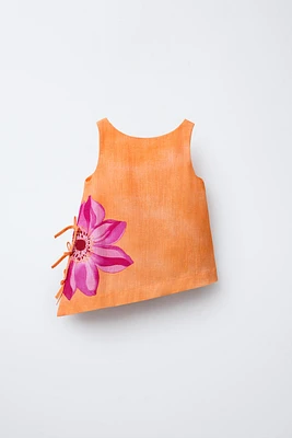 FLORAL LINEN TOP