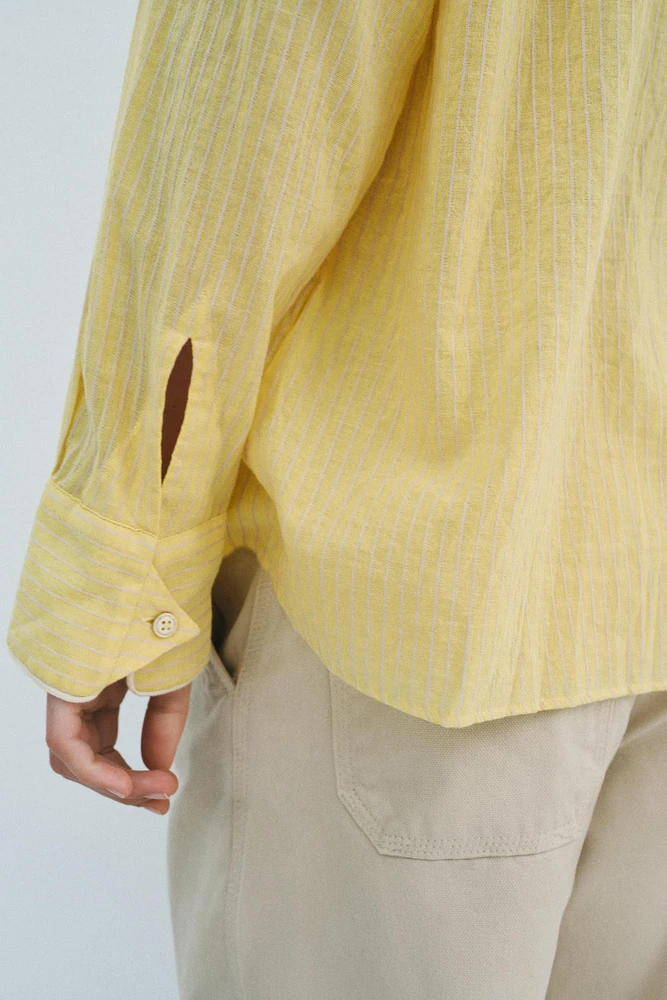 CHEMISE FROISSÉE À RAYURES ZW COLLECTION