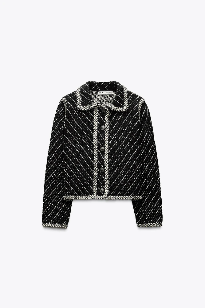 COMBINATION KNIT JACKET