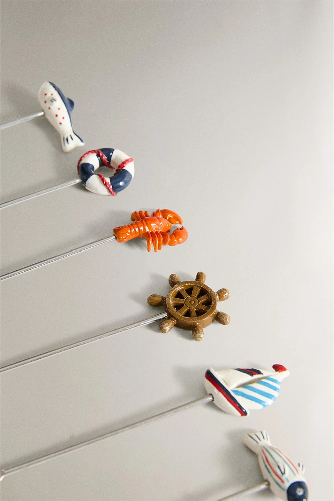 SET OF MARINE APPETIZER SKEWERS (SET OF 6)
