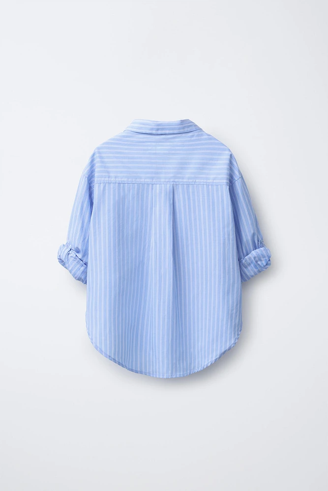 STRIPED OXFORD SHIRT AND RIB T-SHIRT PACK