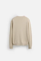 COTTON - LINEN BLEND SWEATER