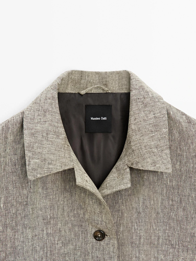 Veste bomber 100 % lin