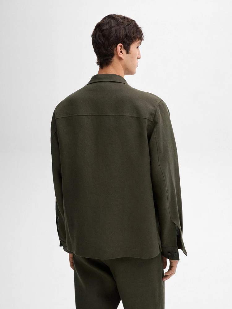 100% linen co-ord overshirt